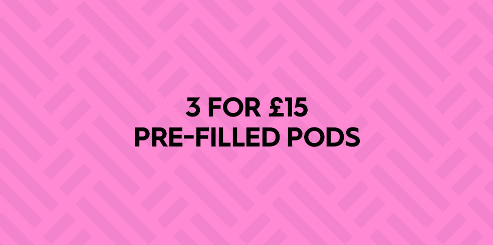 3 for £15 on Vape Pods