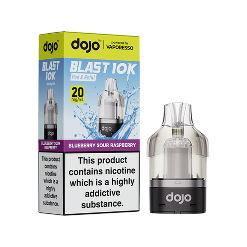 dojo blast 10k refill blueberry sour raspberry