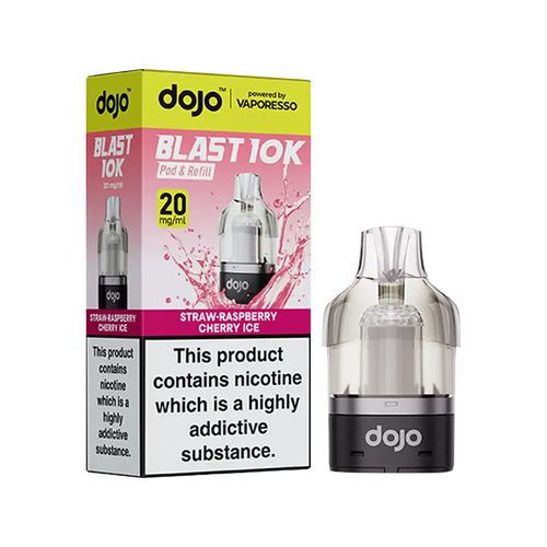 Straw-Raspberry Cherry Ice Dojo Blast 10K Refill Pack