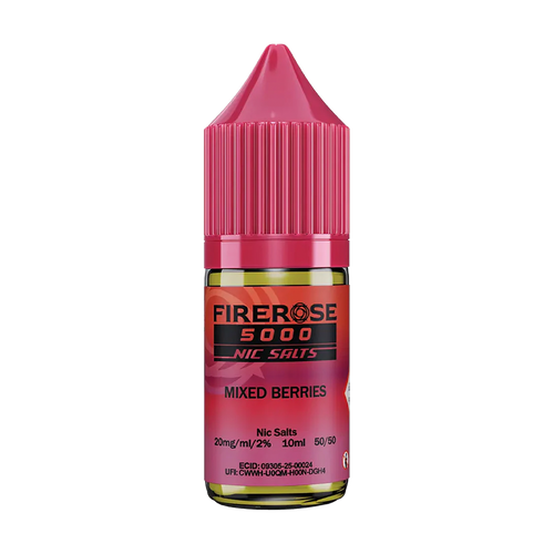 elux fire rose 5000 nic salt eliquid mixed berries