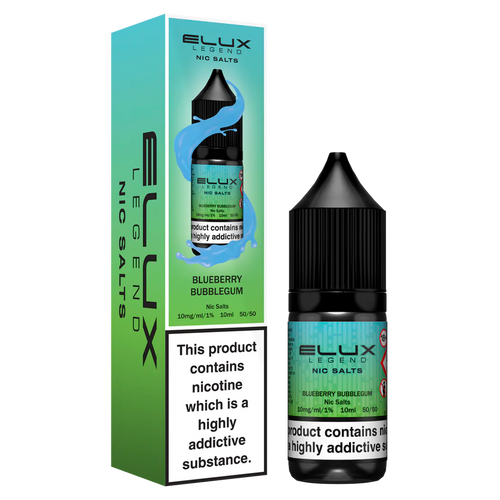 Blueberry Bubblegum Nic Salt by Elux 10ml