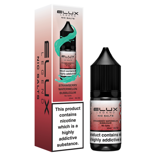 Strawberry Watermelon Bubblegum Nic Salt by Elux 10ml