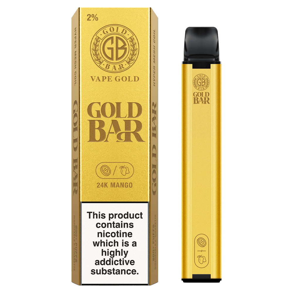 24K Mango Gold Bar 600 Disposable Vape