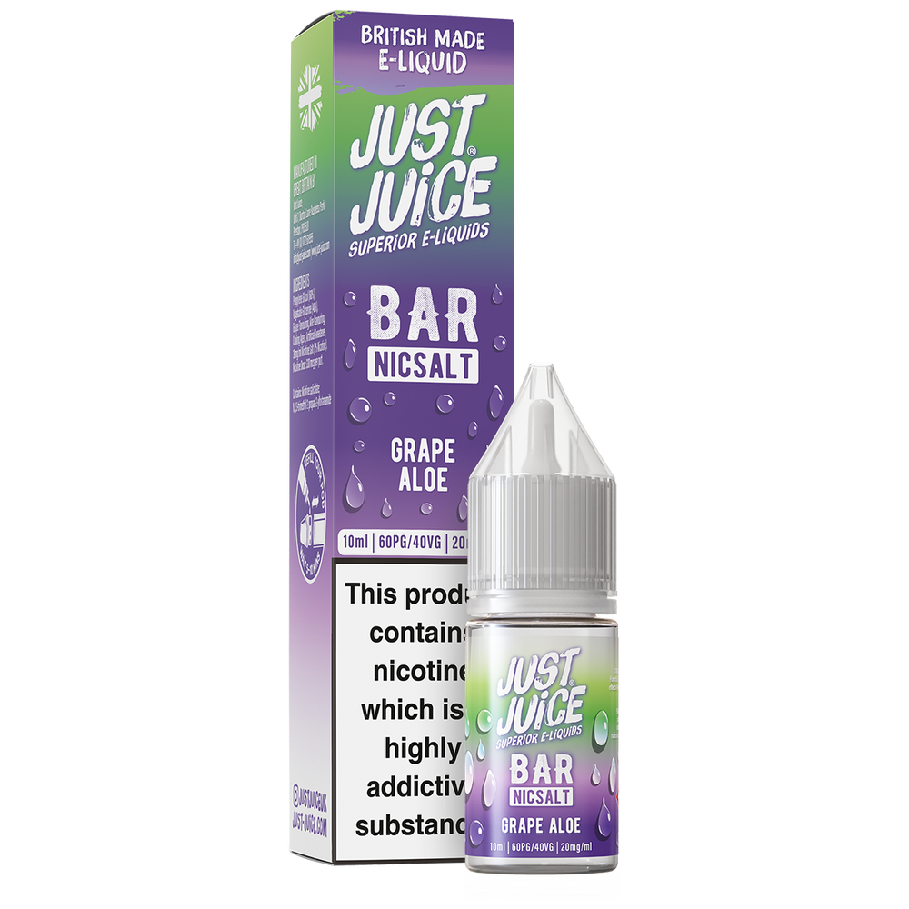 Grape Aloe Bar Nic Salt by Just Juice 10ml 20mg