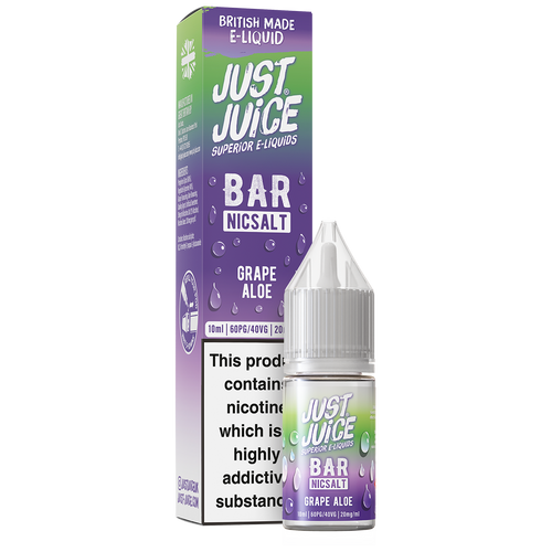 Grape Aloe Bar Nic Salt by Just Juice 10ml 20mg