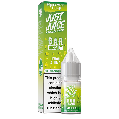 Lemon & Lime Bar Nic Salt by Just Juice 10ml 20mg