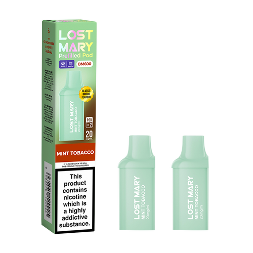 lost mary bm600 pods mint tobacco