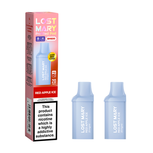 lost mary bm600 pods red apple ice