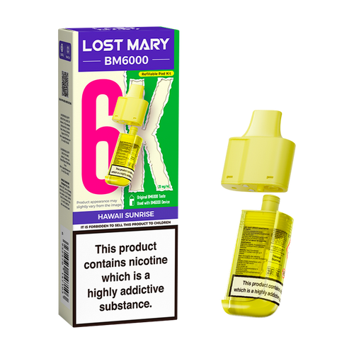lost mary bm6000 refill pack hawaii sunrise