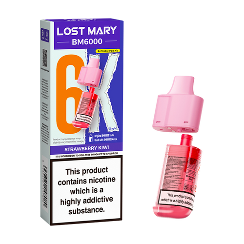 lost mary bm6000 refill pack strawberry kiwi