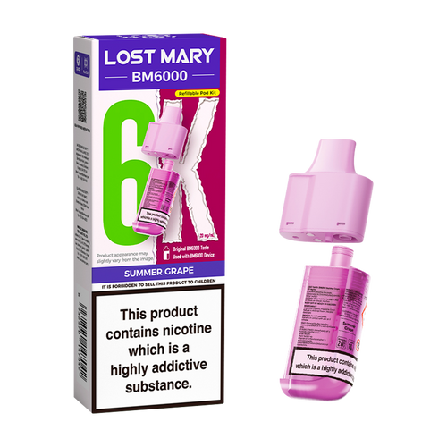 lost mary bm6000 refill pack summer grape
