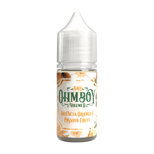 Valencia Orange and Passion Fruit Nic Salt E-Liquid by Ohm Boy Volume II