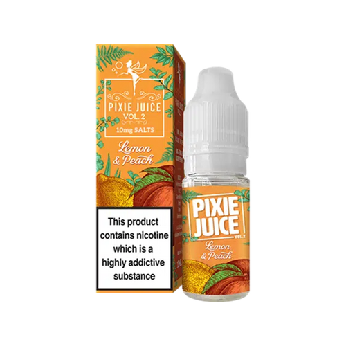 pixie juice v2 nic salt lemon peach