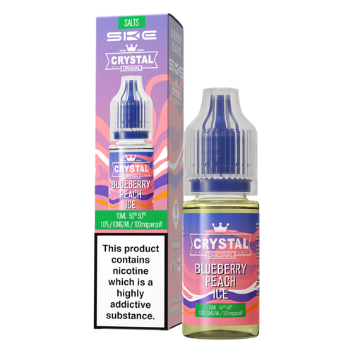 Blueberry Peach Ice Nic Salt by SKE Crystal 10ml 10mg