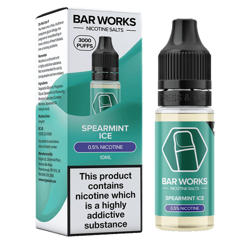 Spearmint Ice Nic Salt by Bar Works - 10ml 5mg