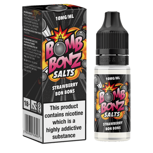 Bomb Bonz Strawberry Bon Bons Nic Salt - 10ml 10mg