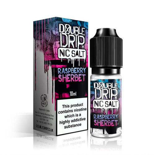 Raspberry Sherbet Nic Salt by Double Drip 10ml