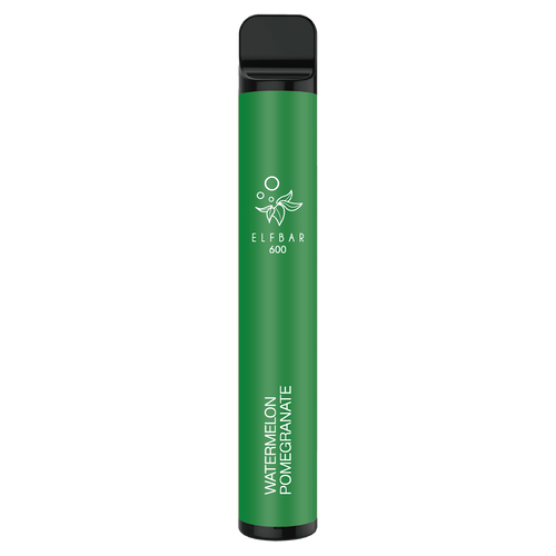Watermelon Pomegranate Elf Bar 600 Disposable Device