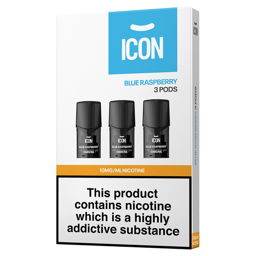 ICON Vape Blue Raspberry Pods (Pack of 3) 10mg