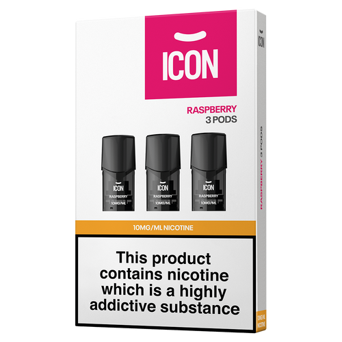 ICON Vape Raspberry Pods (Pack of 3) 10mg