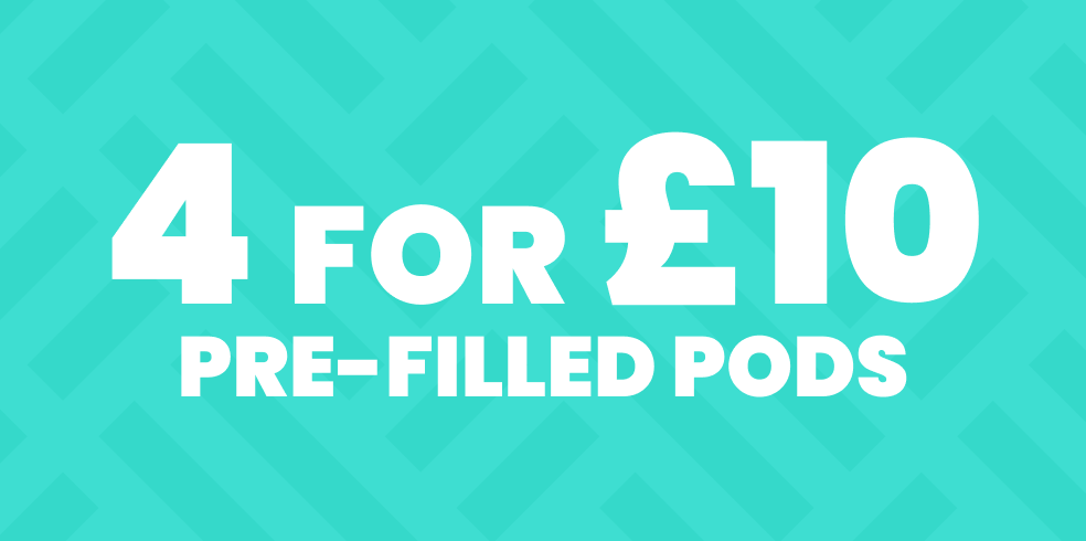 4 For £10 Prefilled Vape Pods