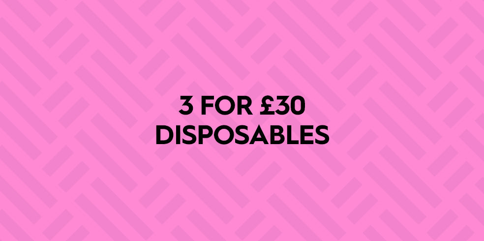 3 Disposable Vapes For £30