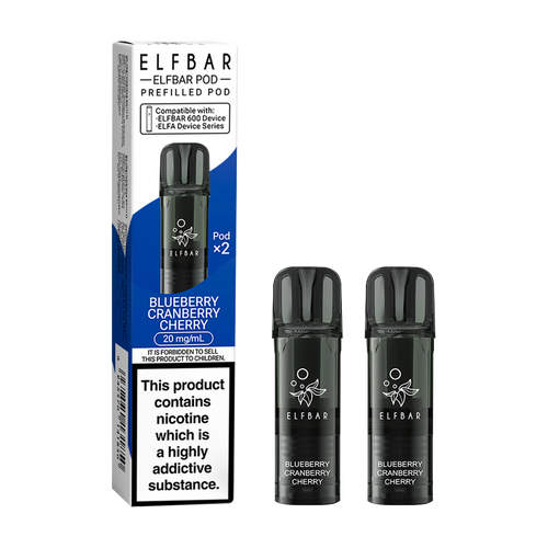 Blueberry Cranberry Cherry Elfbar 600 Pods