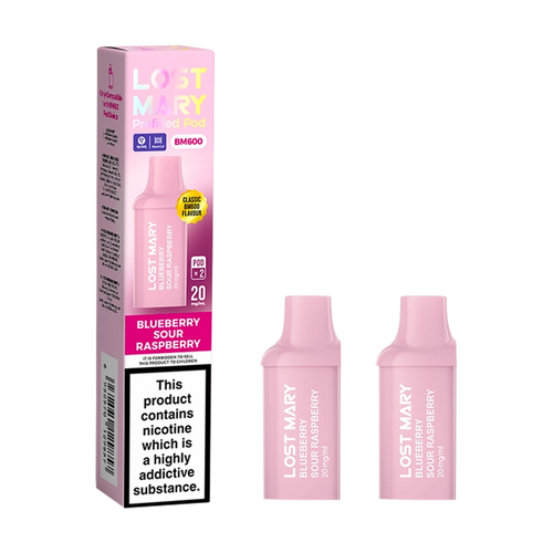 Blueberry Sour Raspberry Lost Mary BM600 Pods