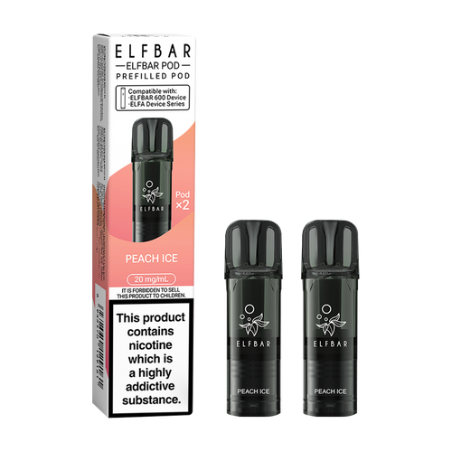 Peach Ice Elfbar 600 Pods