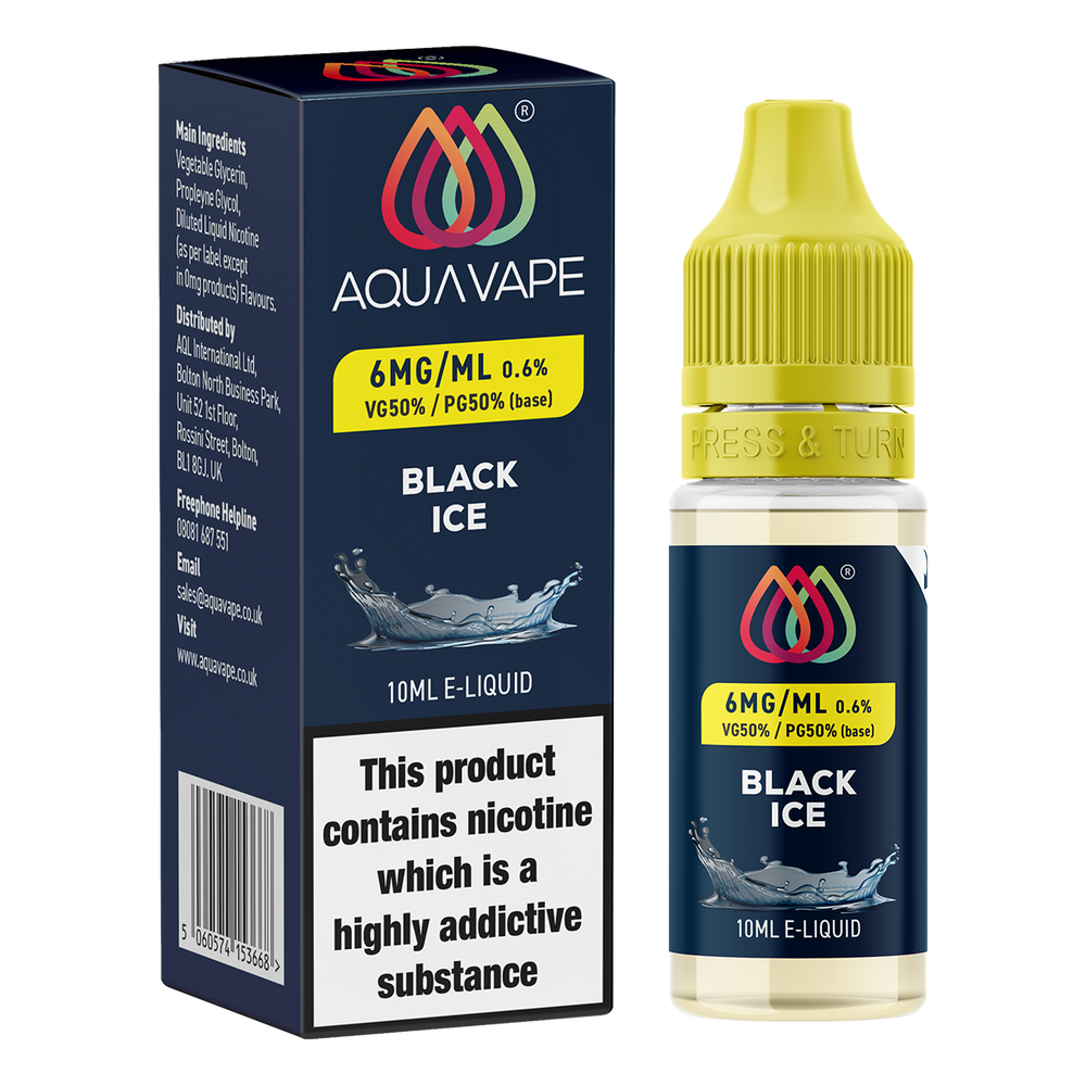 Black Ice E-Liquid by Aquavape | Freebase E-Liquid Vapemate Black Ice E-Liquid by Aquavape | Freebase E-Liquid Vapemate