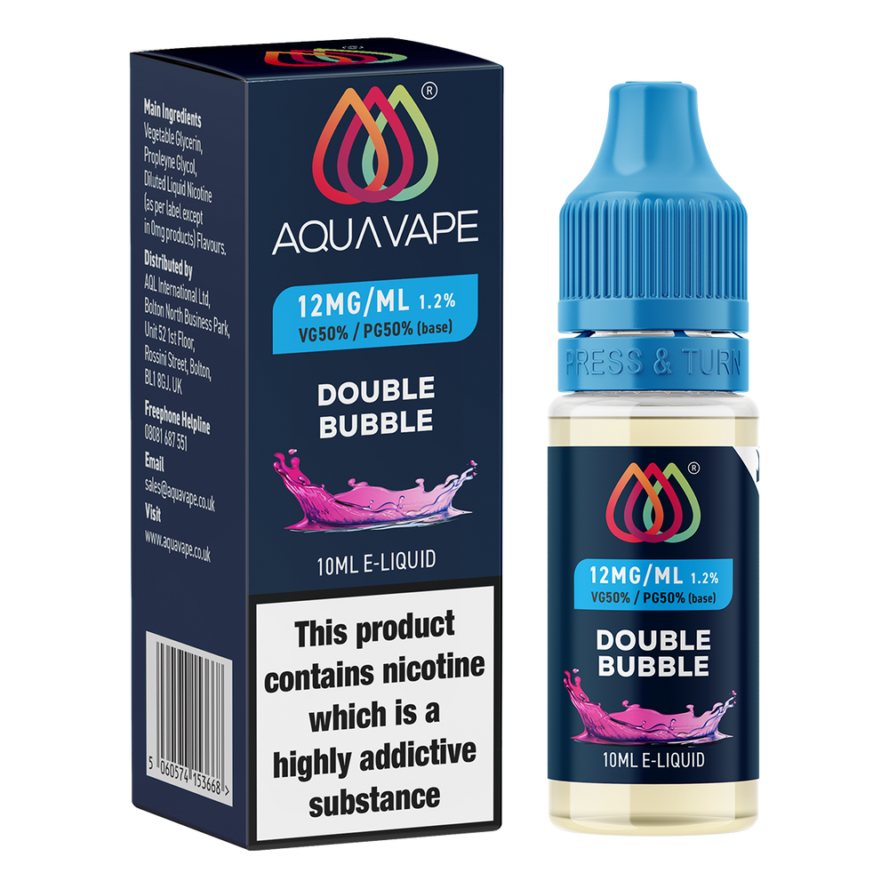 Double Bubble E-Liquid by Aquavape | Freebase E-Liquid Vapemate Double Bubble E-Liquid by Aquavape | Freebase E-Liquid Vapemate