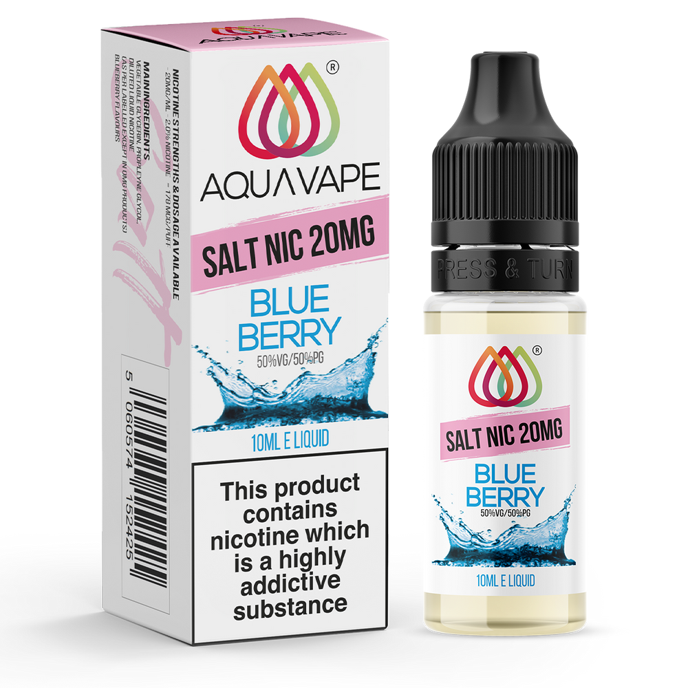 Blueberry Nic Salt by Aquavape 10ml 20mg