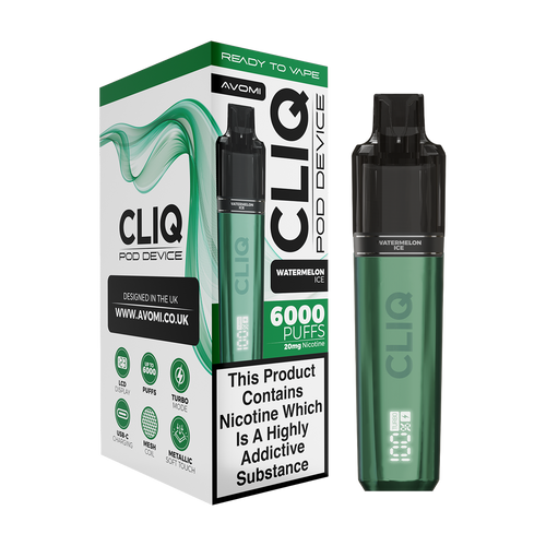 Avomi Cliq 6000 Puff Vape Kit watermelon ice