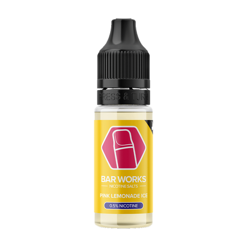 bar works nic salts pink lemonade ice 5mg 10ml