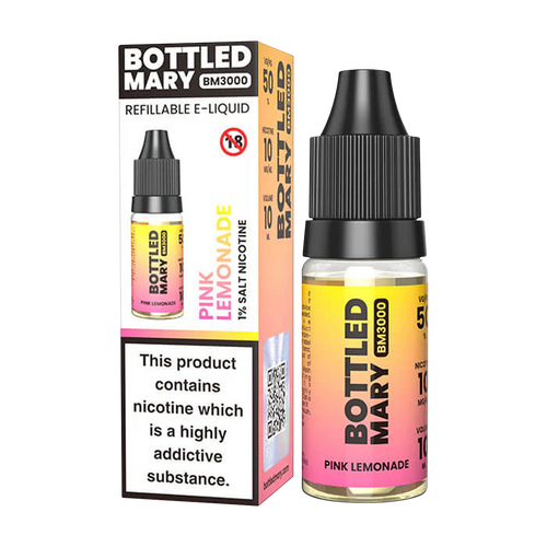 bottled mary bm3000 pink lemonade nic salt bottled mary box bottle