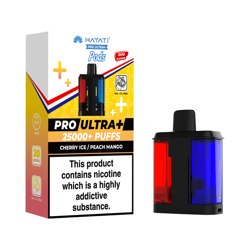cherry ice peach mango hayati pro ultra plus pods