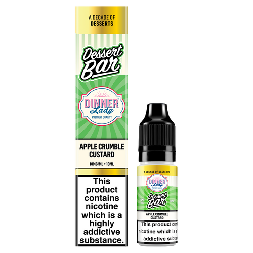 dinner lady bar salts desserts apple crumble custard 10ml