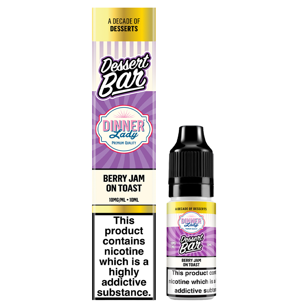 dinner lady bar salts desserts berry jam on toast 10ml