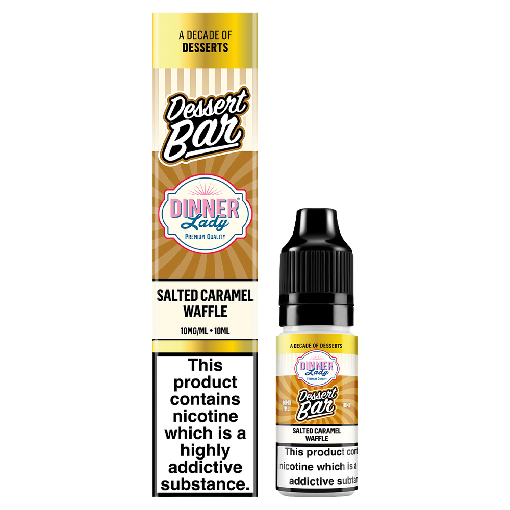 dinner lady bar salts desserts salted caramel waffle 10ml
