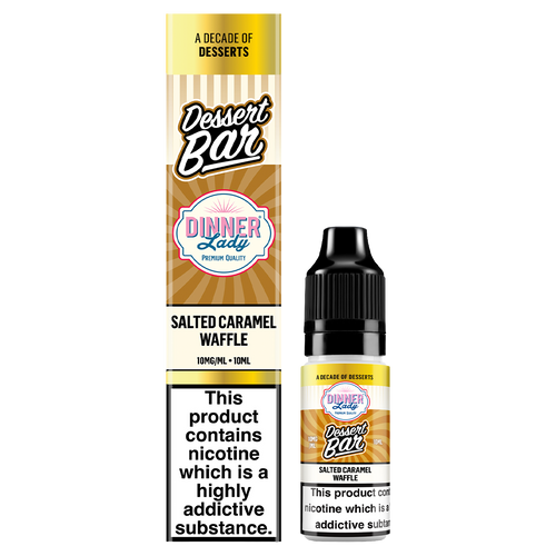 dinner lady bar salts desserts salted caramel waffle 10ml