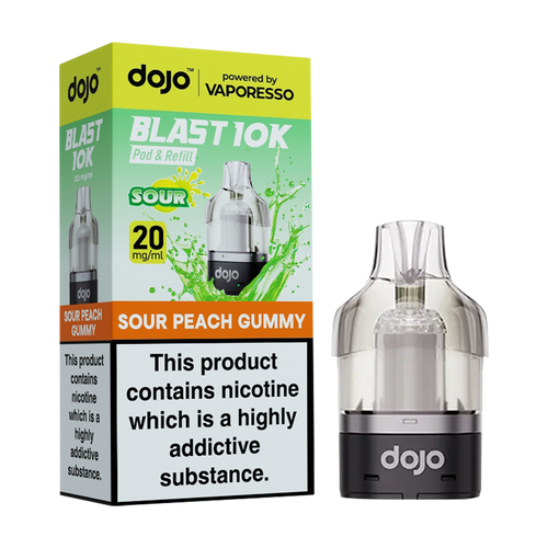 dojo blast 10k refill sour peach gummy