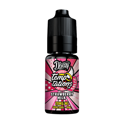 doozy temptations strawberry milk nic salt 10ml