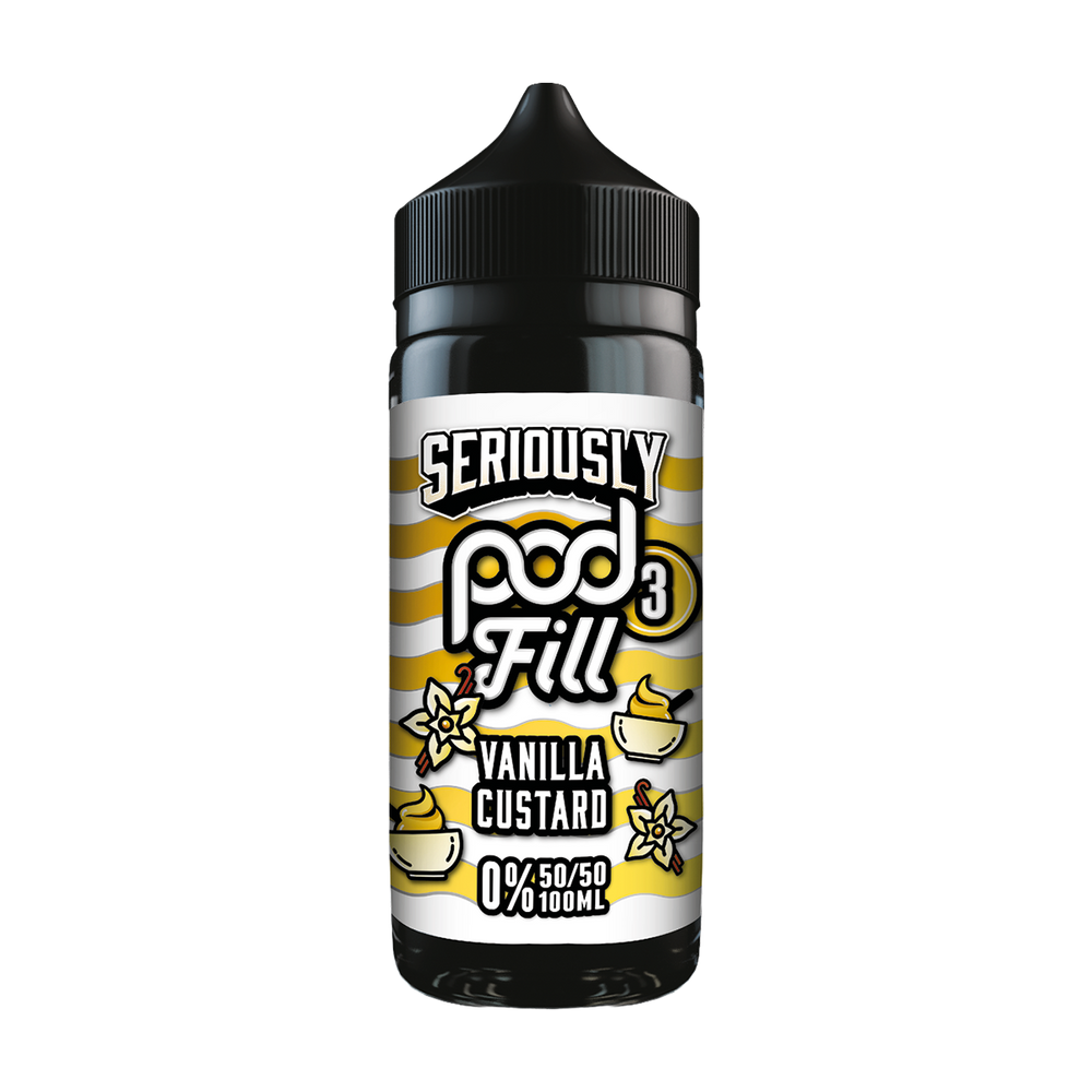 doozy 100ml seriously pod fill 3 vanilla custard