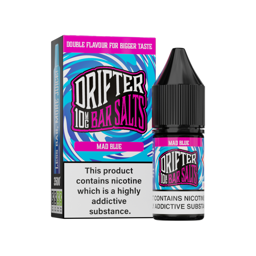 Mad Blue Nic Salt by Drifter Bar Salts 10ml 10mg