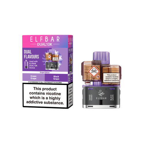 elf bar dual 10k refill grape edition