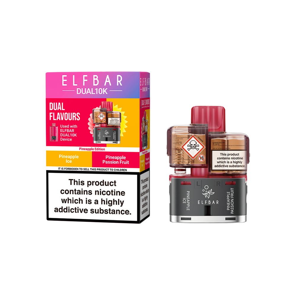 elf bar dual 10k refill pineapple edition