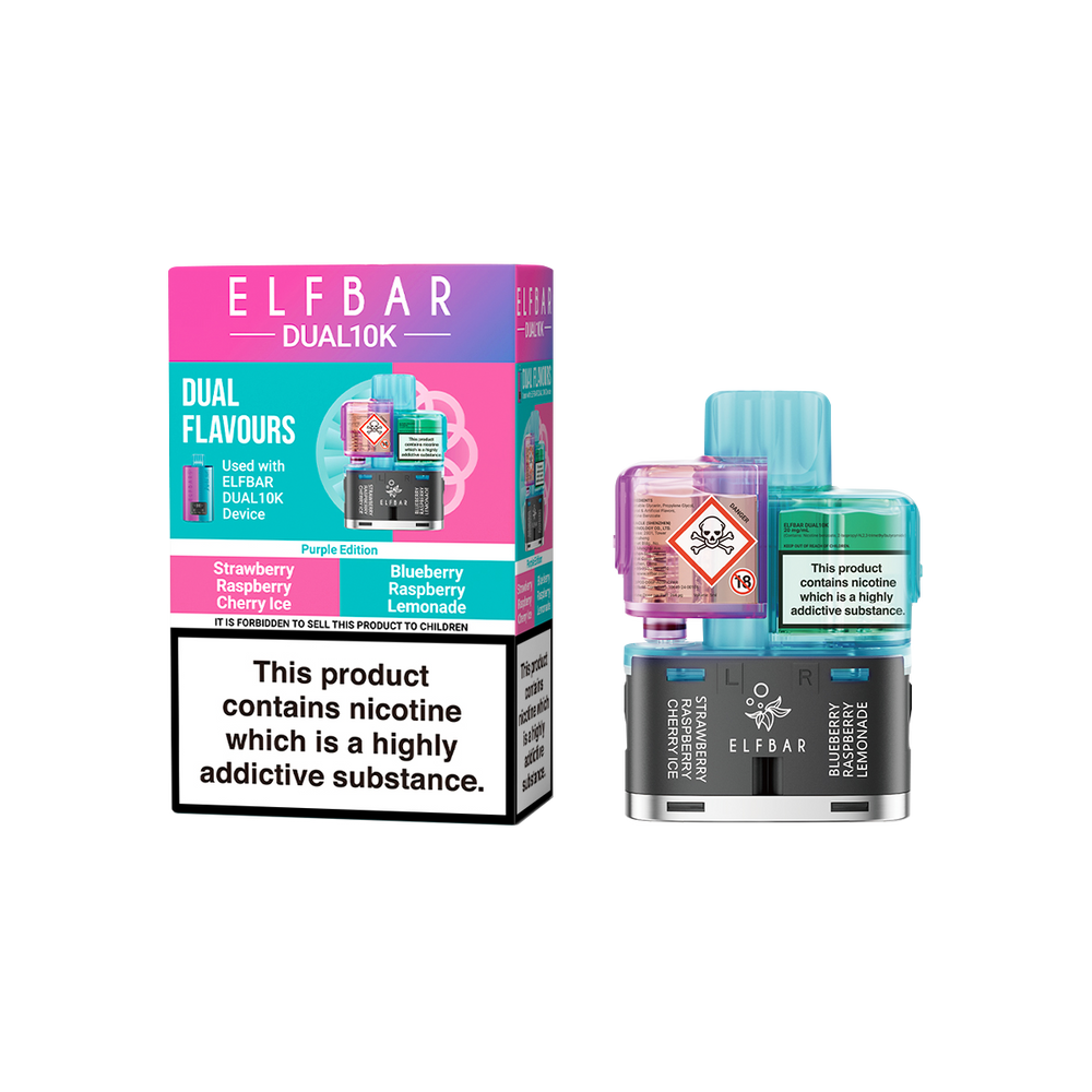 elf bar dual 10k refill purple edition