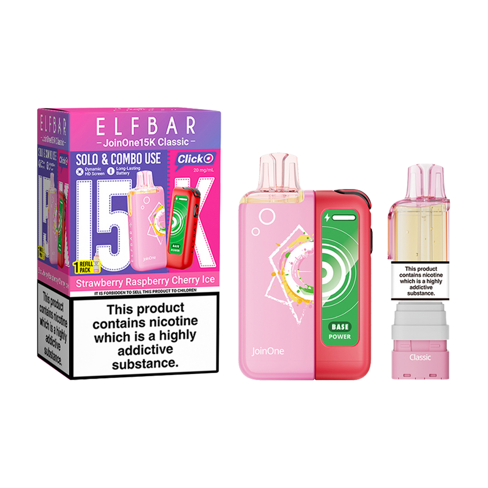 ElfBar JoinOne15 Kit strawberry raspberry cherry ice