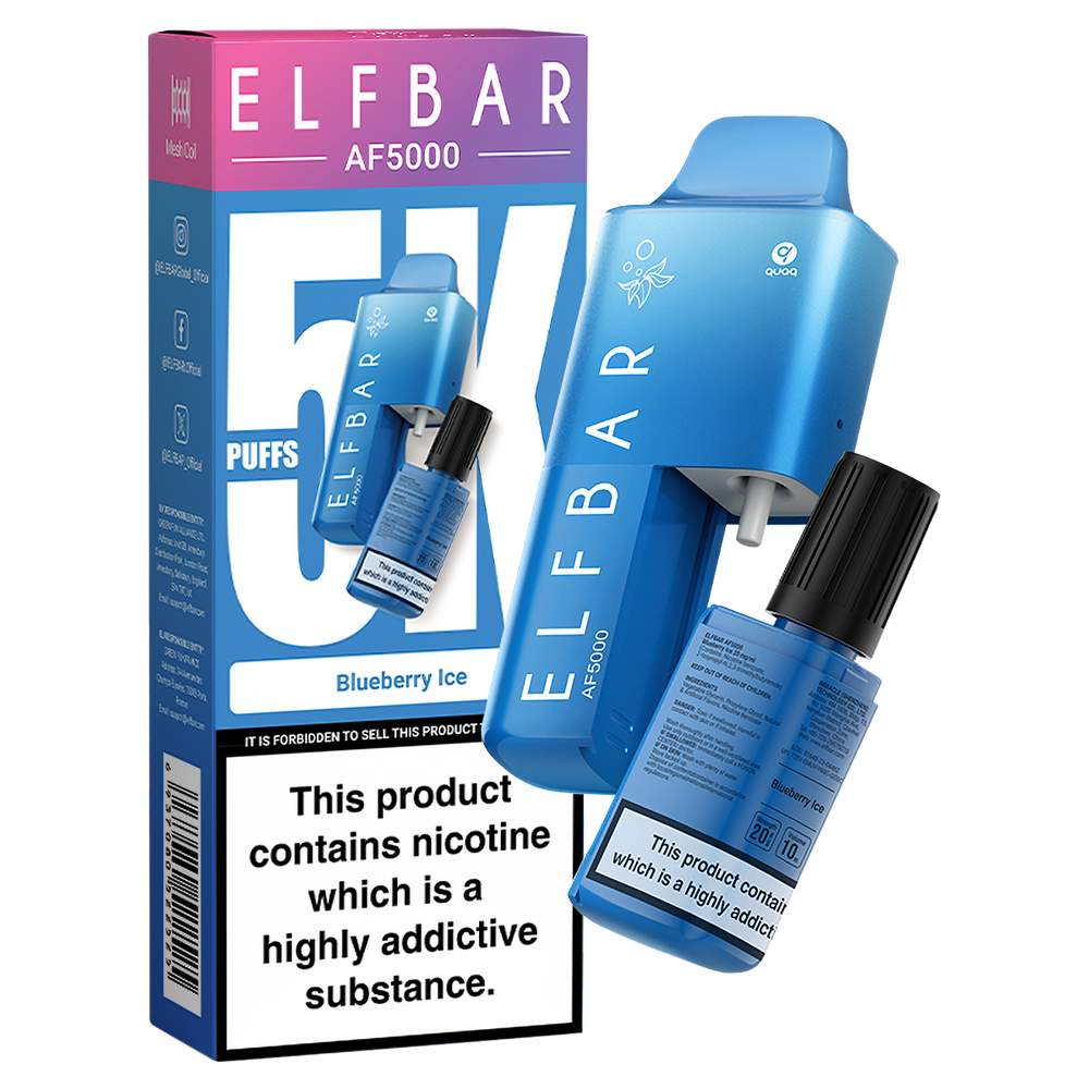 Blueberry Ice Elfbar AF5000 Disposable Vape