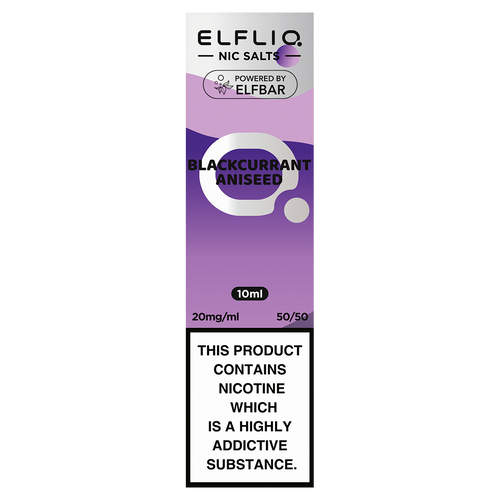 Blackcurrant Aniseed Elfliq Nic Salt by Elf Bar - 10ml